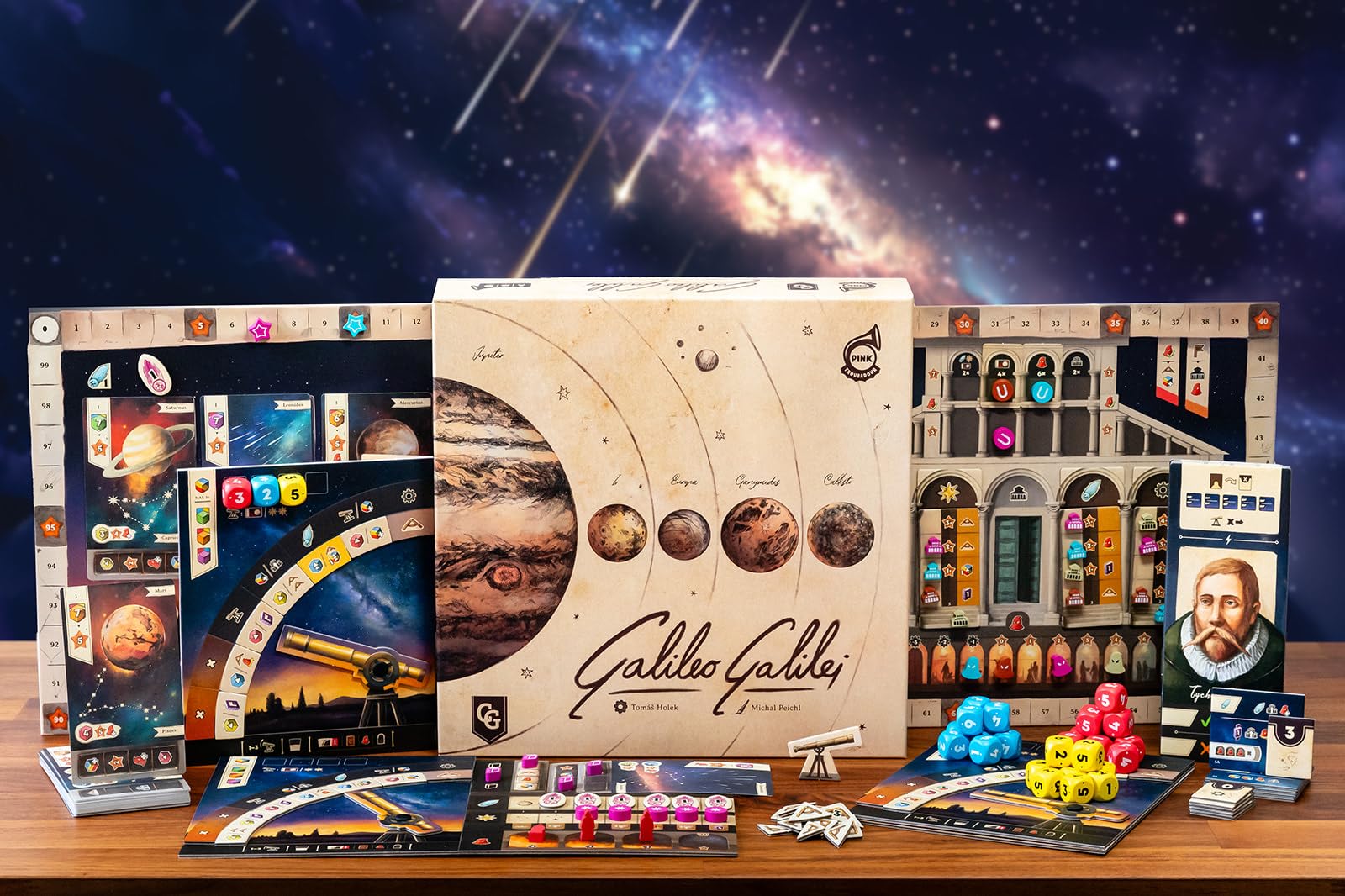 Capstone Games | Galileo Galilei | Juego de Mesa | Eurogame de Selección de Acciones para Toda la Familia | 1–4 Jugadores | Edades 14+ | Inglés