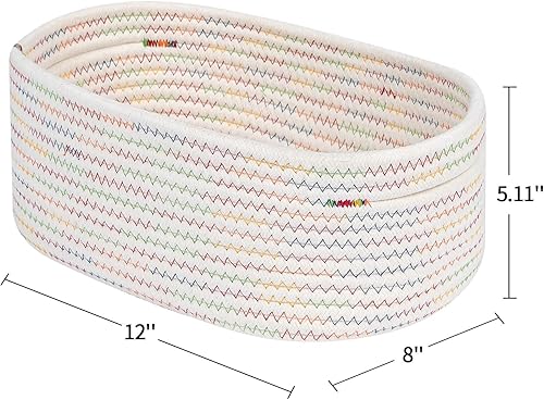Miniatura 6 de CubesLand Cestas tejidas pequeñas, lindas cestas o juego de estantes, cesta organizadora de cubos, cesta de almacenamiento de juguetes suaves, cesta