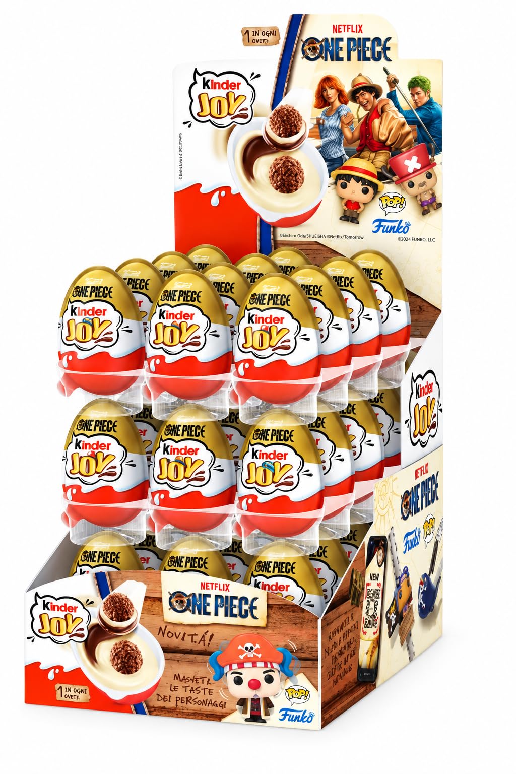 Kinder Joy One Piece x Funko – Caja de 36 Huevos con Sorpresa