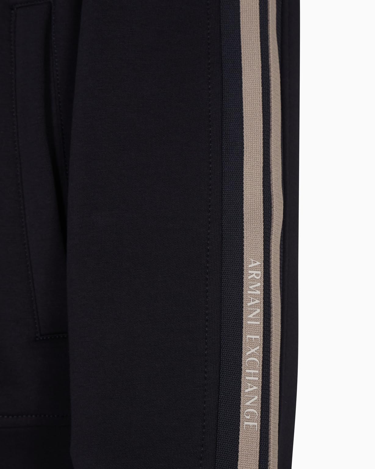 Armani Exchange Long Sleeve Side Logo Lettering Zip Closure Sudadera Hombre (Pack de 1)