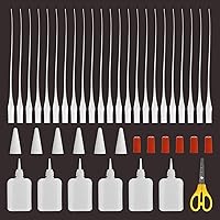 Vista 1 de BAPHILE 300 micropuntas de pegamento CA, aplicador de precisión con botella de pegamento para pasatiempos, manualidades, dispensadores