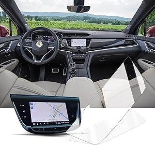 2021 2022 2023 XT5 XT6 Screen Protector Foils for 2017-2020 2021 2022 2023 Cadillac XT5 XT6 CUE Infotainment 8 inch Navigation Touch Screen 9H Hardness Tempered Glass Screen Protective Film 2022 2023 XT5 XT6 Accessories