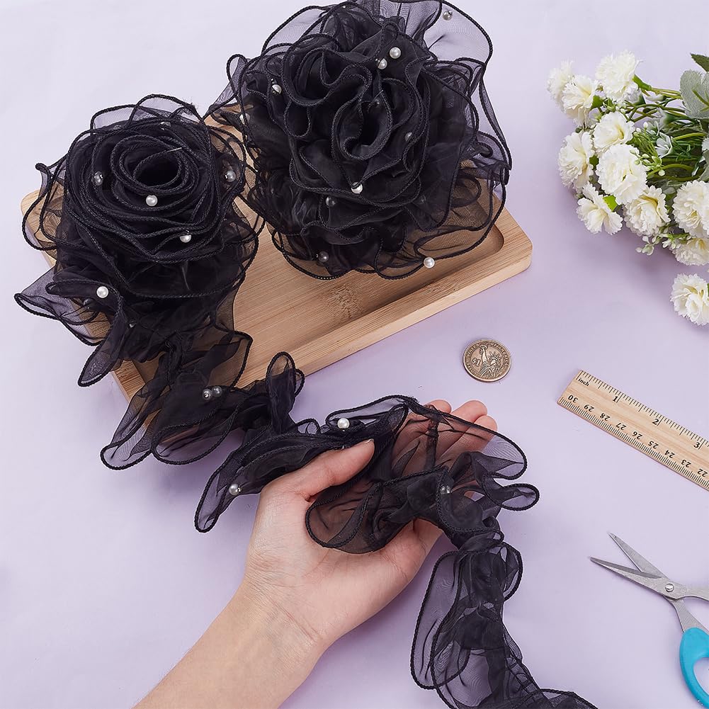 0.9m Spitze Band Bestickt Blumen Rand Zier Hochzeit Verzierung Retro