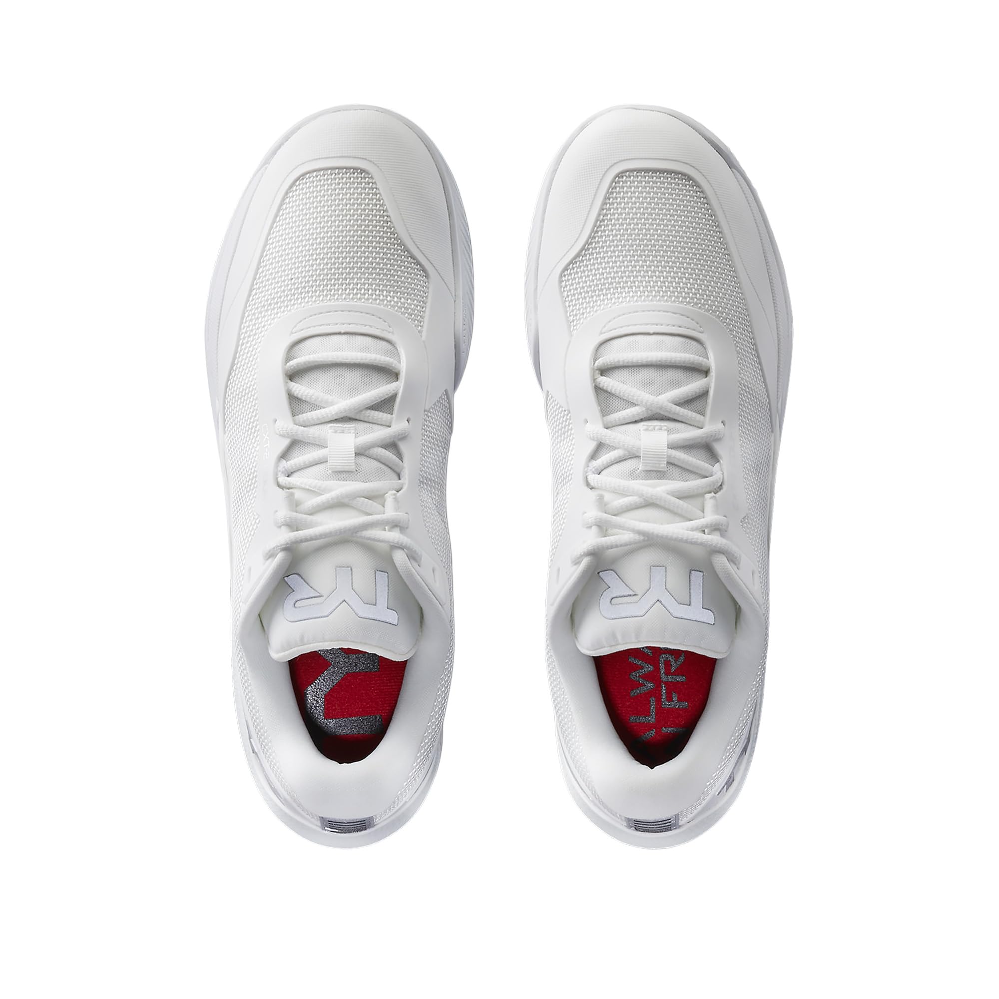 TYR Męskie buty treningowe CXT-2 Court Trainer – wspierające buty treningowe z amortyzowaną stabilnością, białe, 40 EU