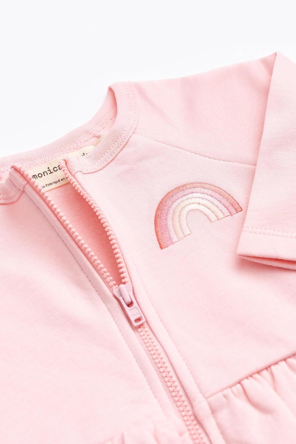 monica + andy Baby Outfit Set, 100% Organic Baby Clothes, Zip Up Jacket, Bodysuit & Pants, Sizes For Newborn & Infant - Image 6