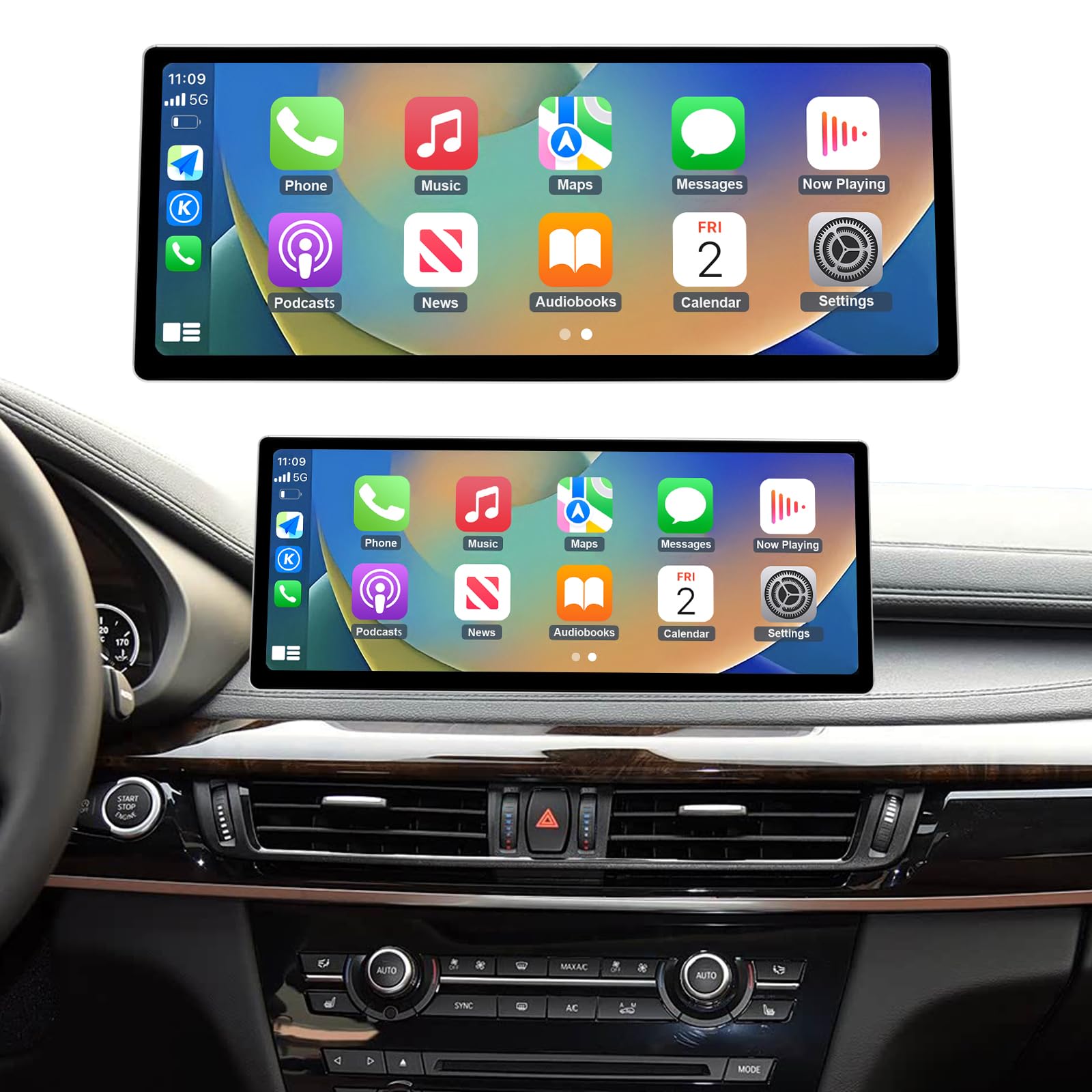 2026 12.3" CarPlay Android Auto Screen for BMW X5 F15 & X6 F16