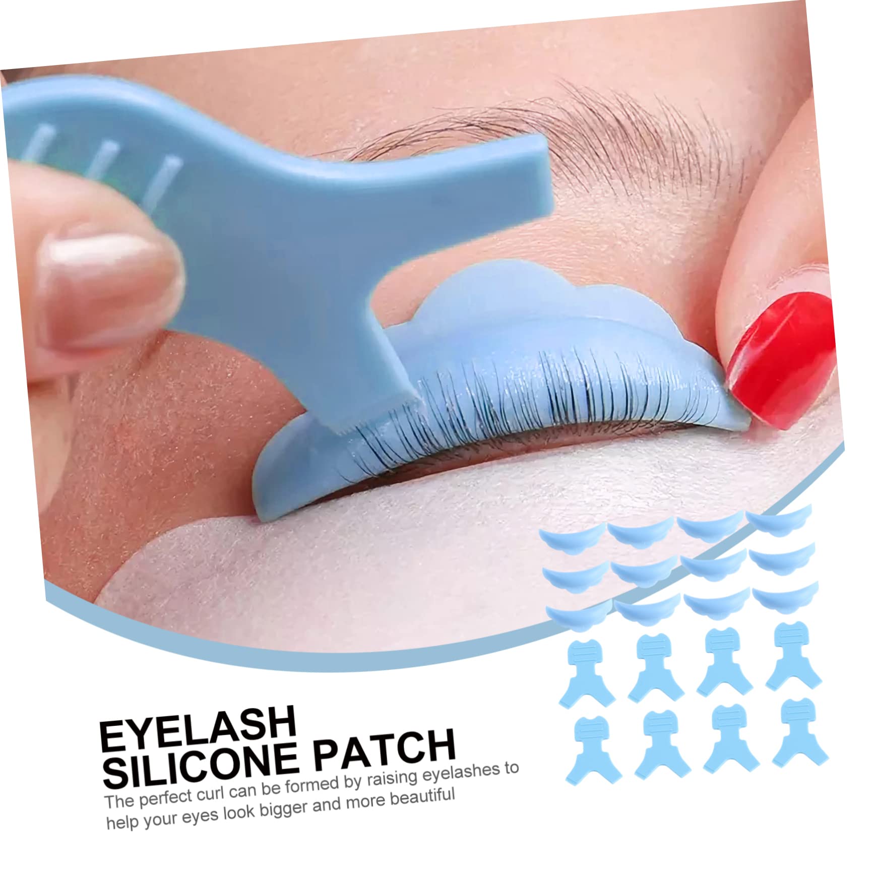 Housoutil 20paare Wimpern Perming Curler Pads -förmigen Wimpern-bürsten Für Wimpernverlängerung Und Lifting Wiederverwendbar Und Leicht Zu Reinigen Für Salons Und Zuhause