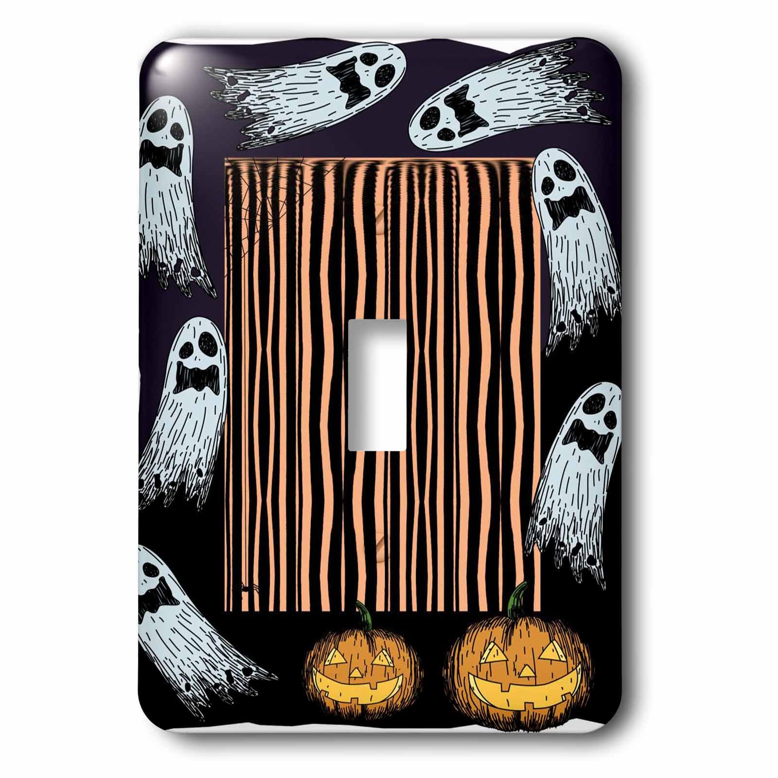 Interrupteur à baïonnette Halloween Ghosts multicolore pour habillage mural