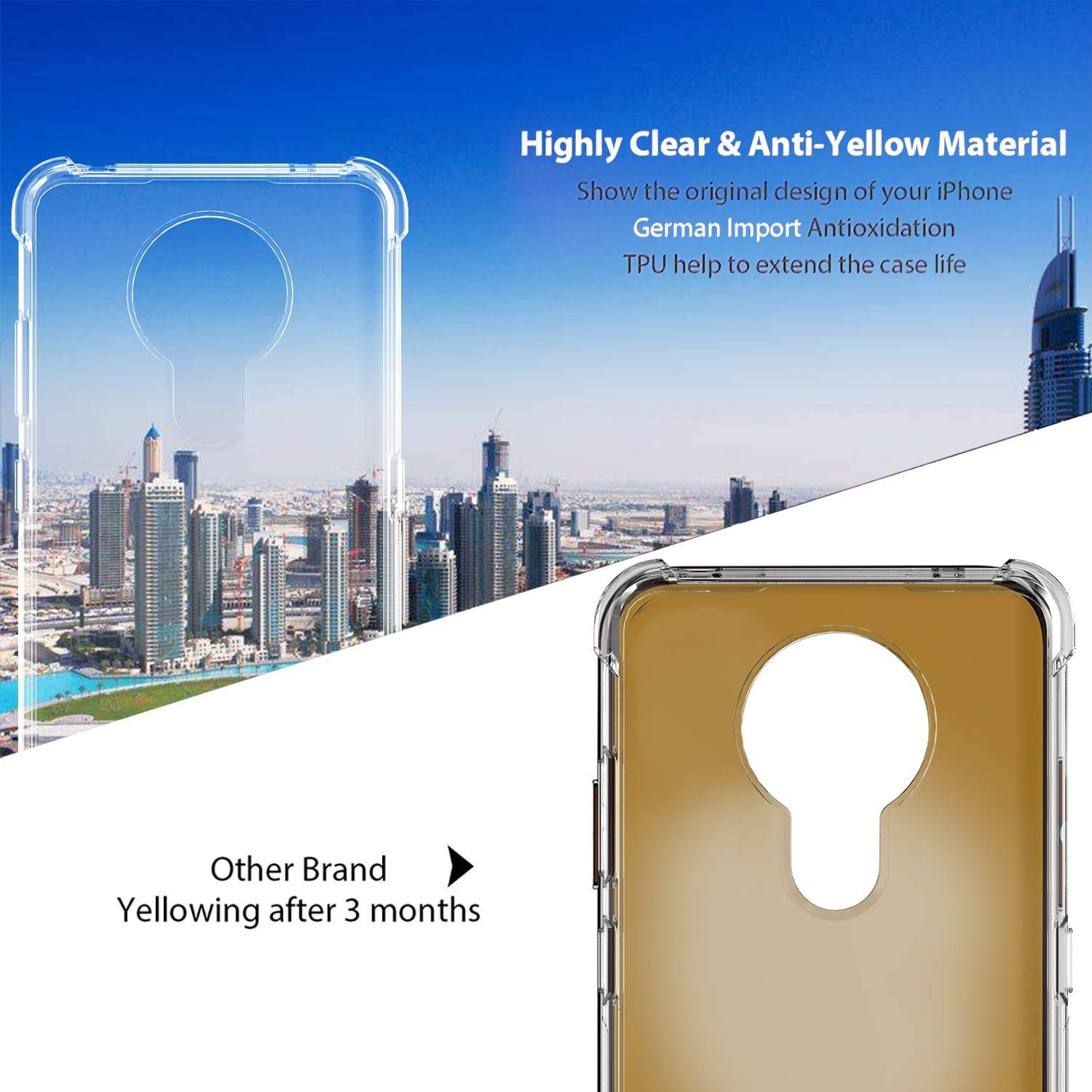 PIXFAB Schutzhülle Für Nokia 5.3 – Ultradünne TPU-Gel Hülle Mit Displayschutzfolie, Kratzfest