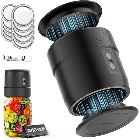 Matchless Mason Jar Vacuum Sealer Kit: Dual-Head Sealing Power!