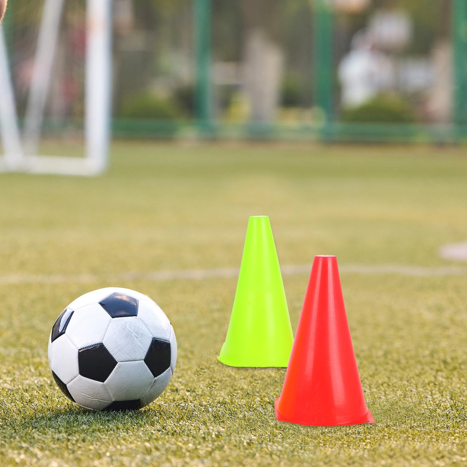 Healvian 20 Pièces Petits Cônes de Signalisation en Plastique Légers et Multifonctionnels pour Entraînement Sportif Basketball et Football, Plots de Balisage pour Exercices