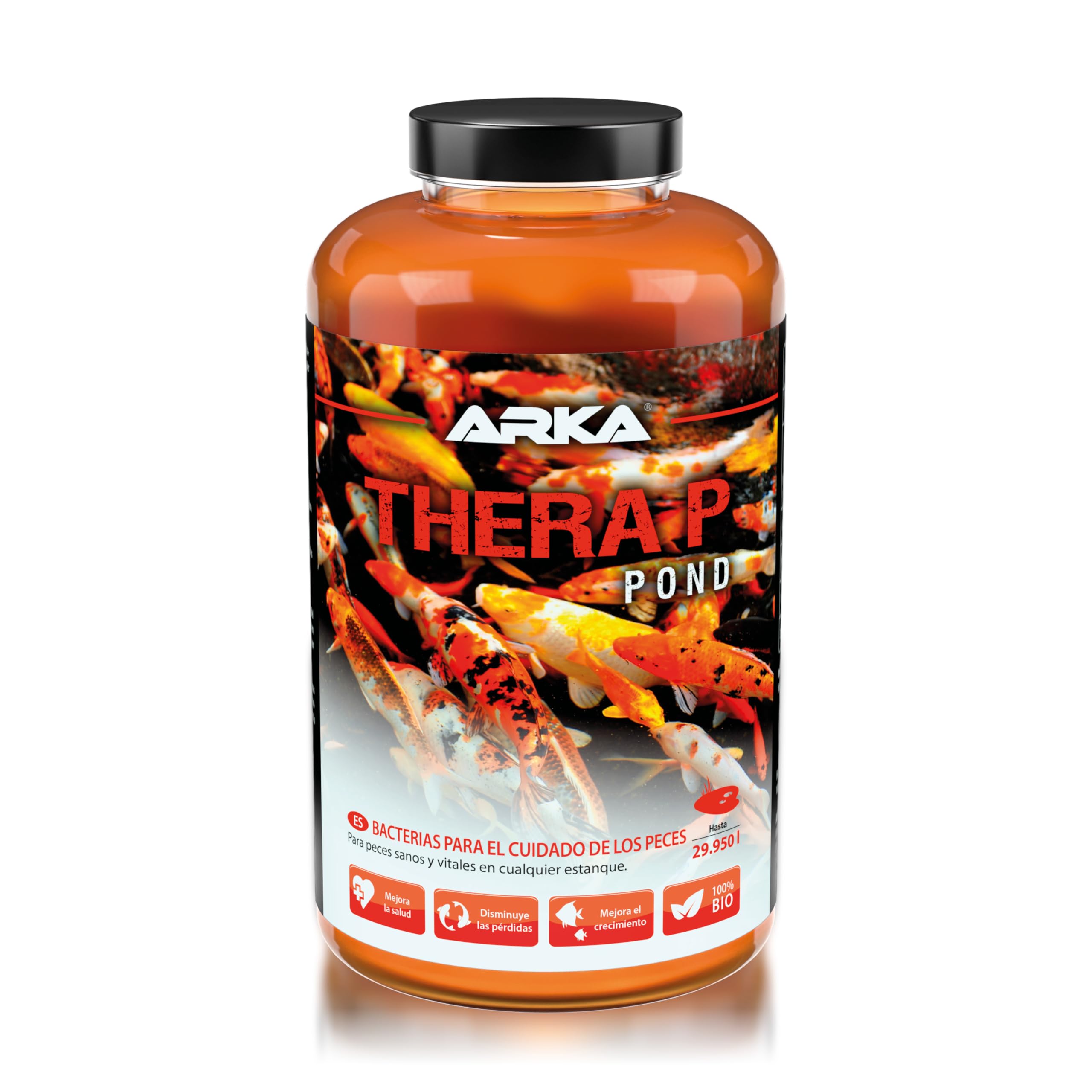 Cuidado Peces Estanque 946 ml - TheraP Probiótico para Koi | probiótico, favorece bienestar, vitalidad, colores vivos, reduce estrés, protege mucosas, peces de estanque, koi