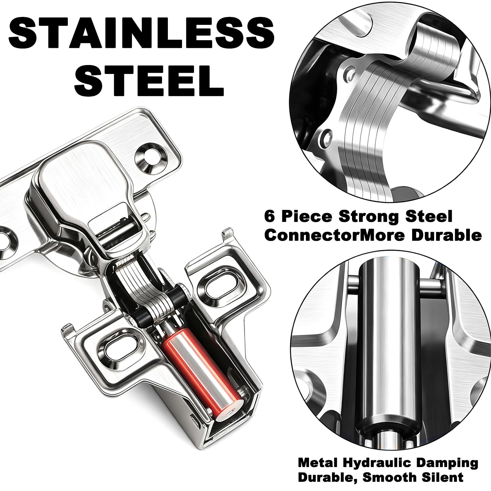 Soft Close Cabinet Hinges - 24 Pack -5 Soft Close Cabinet Hinges - 24 Pack -5