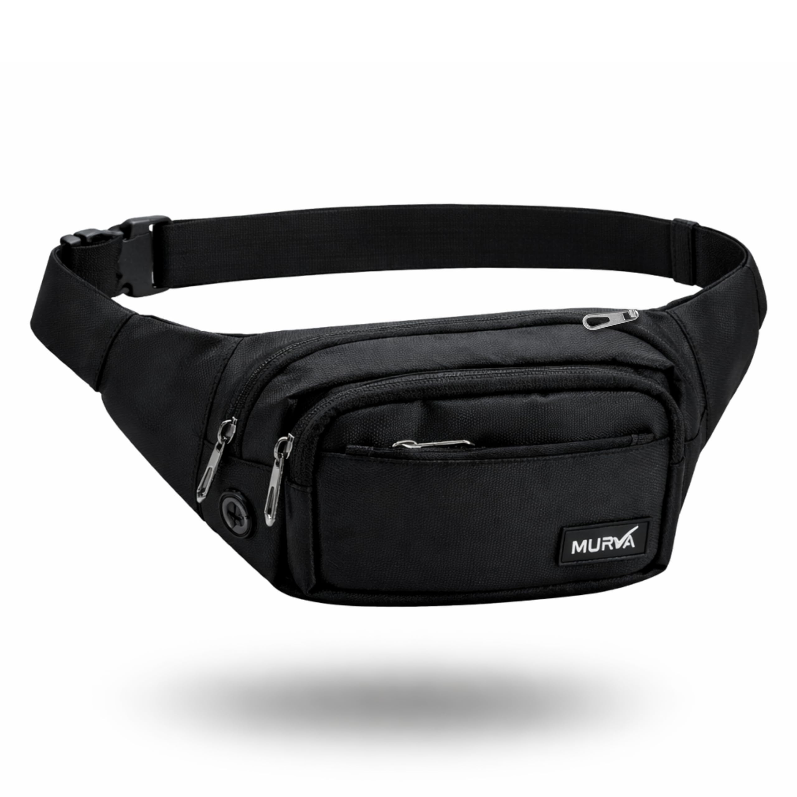 Waist Bag for Men & Women | RFID Safe Chest Bag with Multiple Pockets, Premium Zippers & Adjustable Strap | Travel Pouch Bag for Men, Hiking, Cycling-image-5