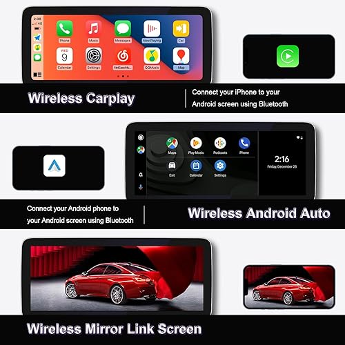 Miniatura 3 de W204 Android 11 azul antirreflejos 1920x720 HD 12.3 pulgadas 4+64 pantalla táctil Carplay para Mercedes Benz Clase C NTG4.0 2008-2011