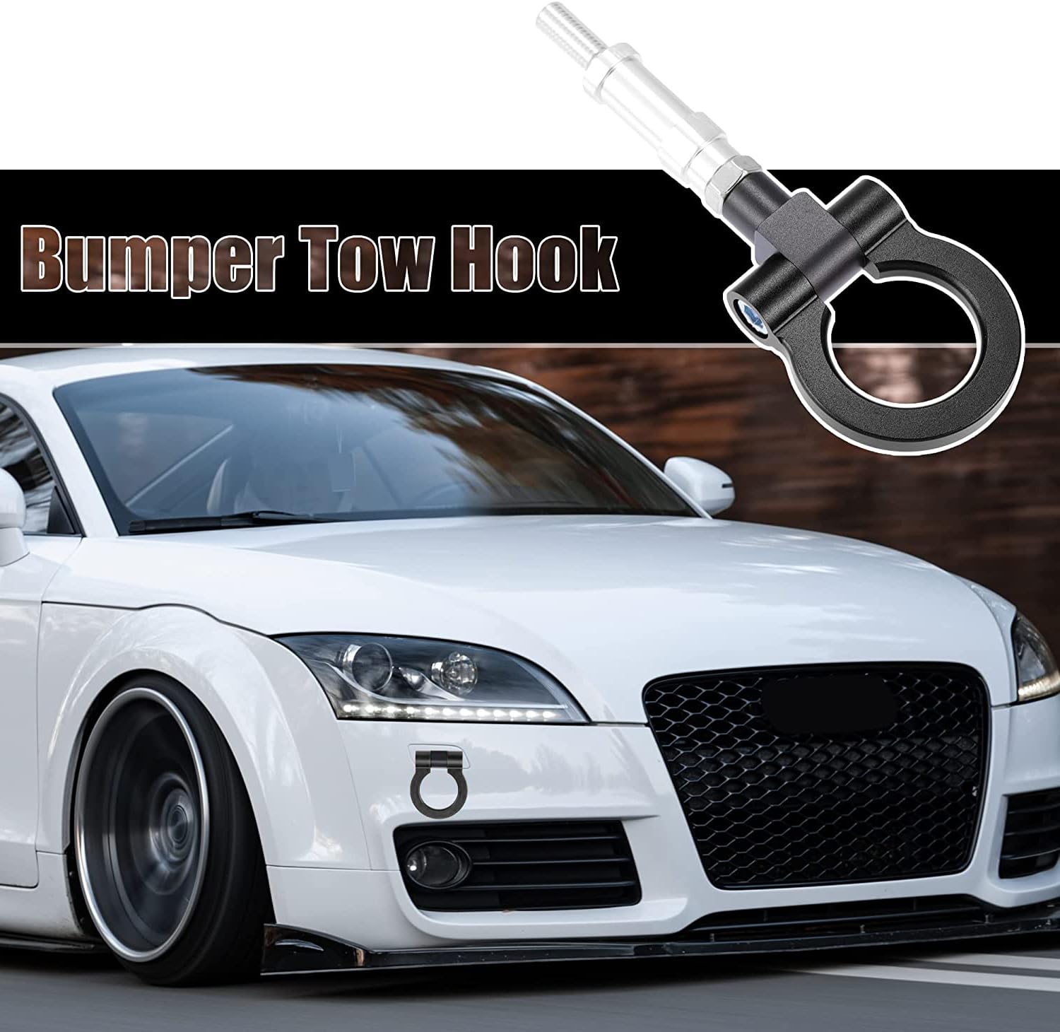 Vite Gancio Traino Blu In Lega Alluminio Per Paraurti Anteriore - MACHSWON - Foto 10