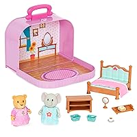 Li'L Woodzeez - Playset da viaggio per la camera da letto - Deluxe