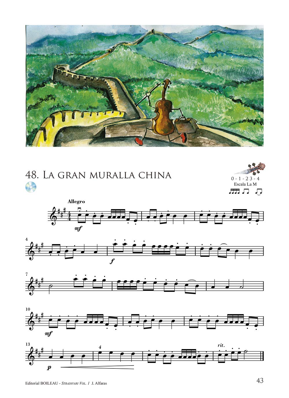 STRADIVARI VIOLÍN vol. 1 - (Castellano) | CD y audios online | Libro del alumno | Método violín para niños y para adultos | B.3602 | Método creativo ... | Joan Alfaras (edición española)