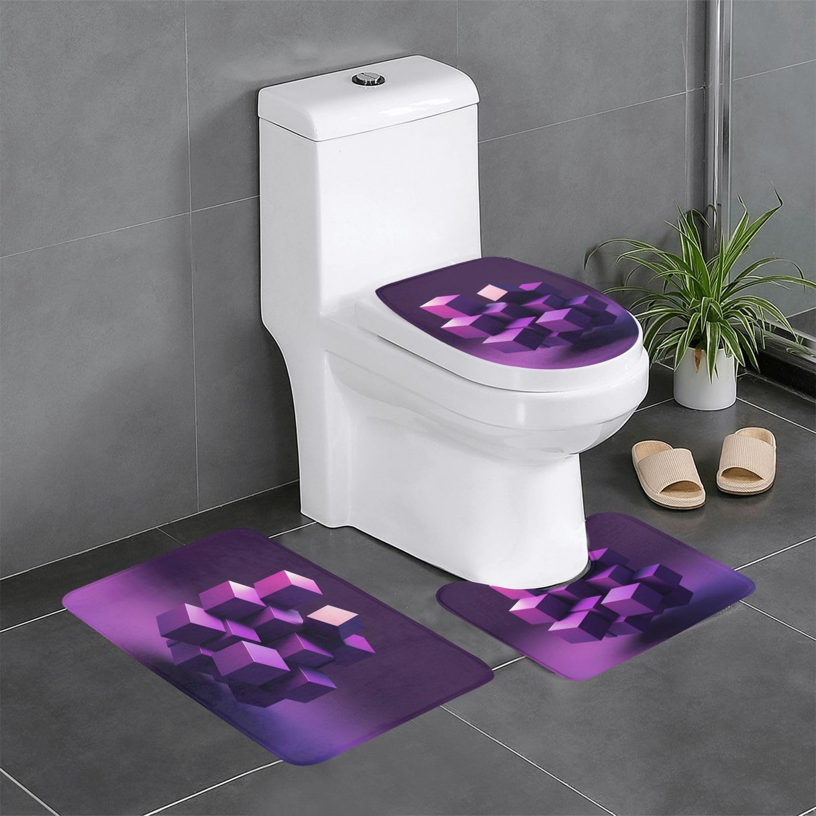 Tapis de salle de bain antidérapants pour réveiller la déco de vos toilettes