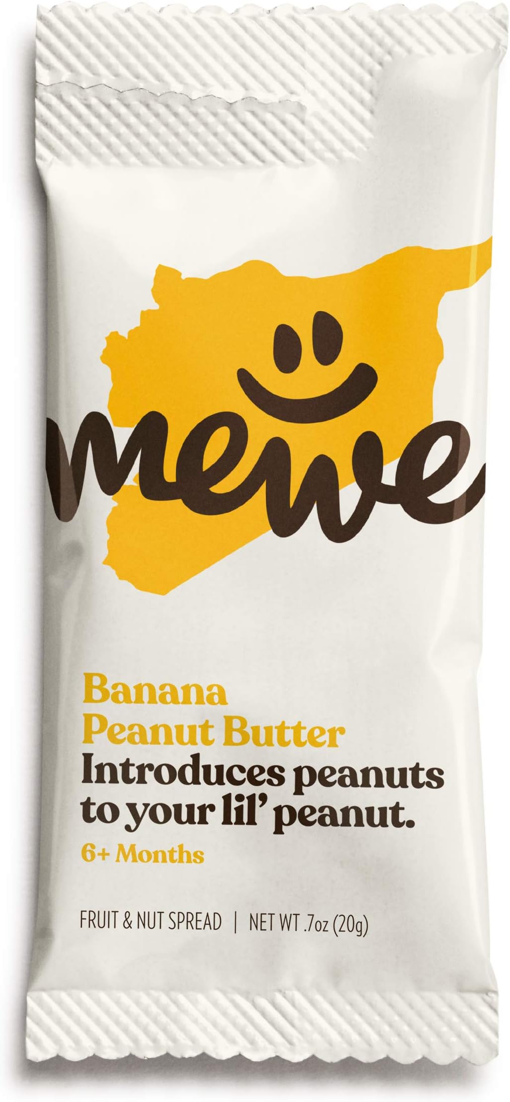 MeWe Baby | Healthy Peanut Butter Snacks, Banana | First Solid Food, 6+ Months (16-count)