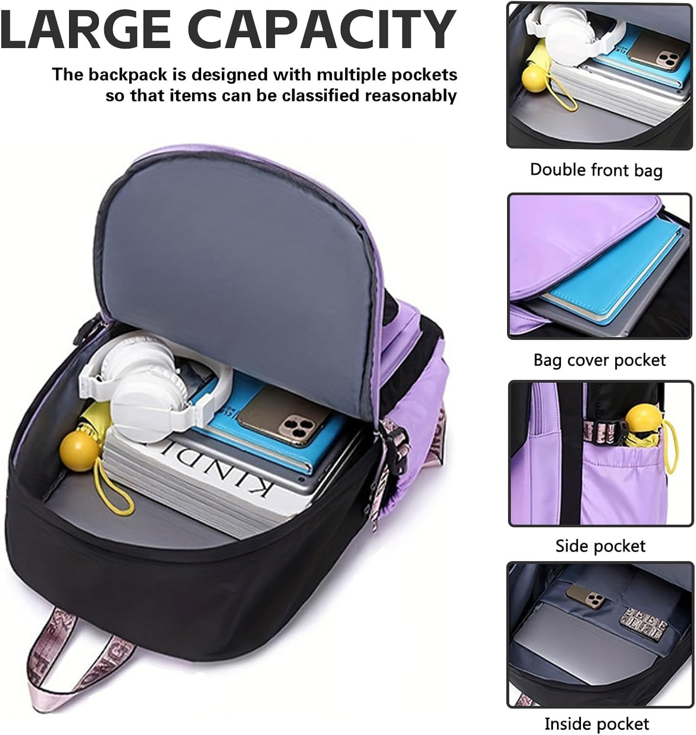 School Bags For Girls.Laptop School Bag Kids Kindergarten Elementary College Backpacks Large Bookbags for Teen Girls Women Students Casual Travel Daypacks lunch bag Combination lock