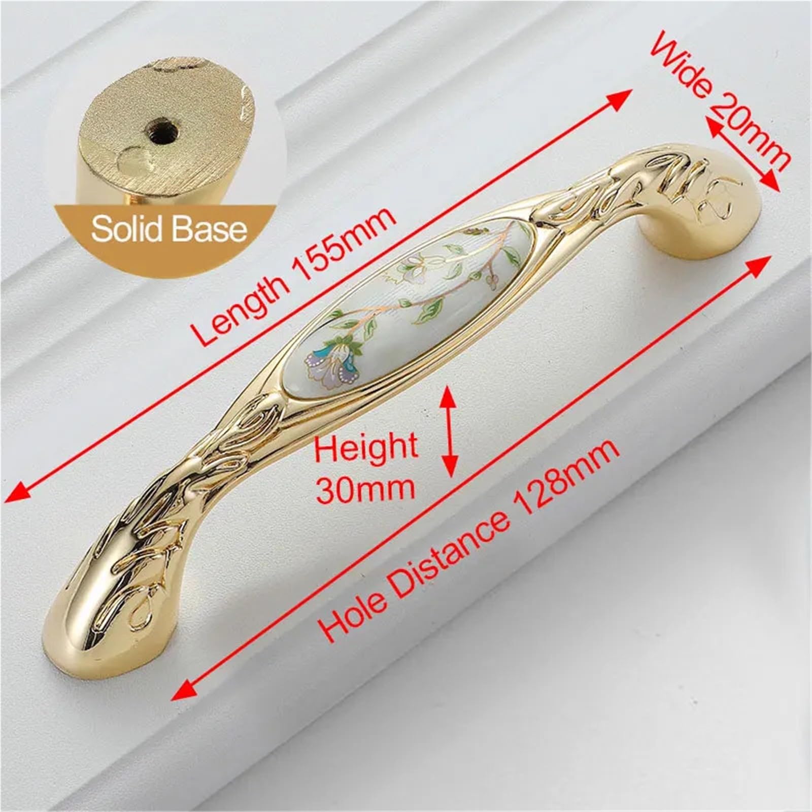 10PCS Ceramic Cabinet Handles intage Drawer Knobs Wardrobe Door Furniture Handle Pour Tiroirs