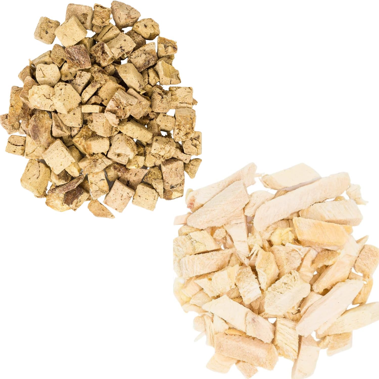 hotspot pets Freeze Dried Chicken Breast & Chicken Liver Bundle- 1lb Bags of Each - Resealable Bags -Single Ingredient All Natural Grain-Free - Perfect for Training, Topper or Snack - Made in USA