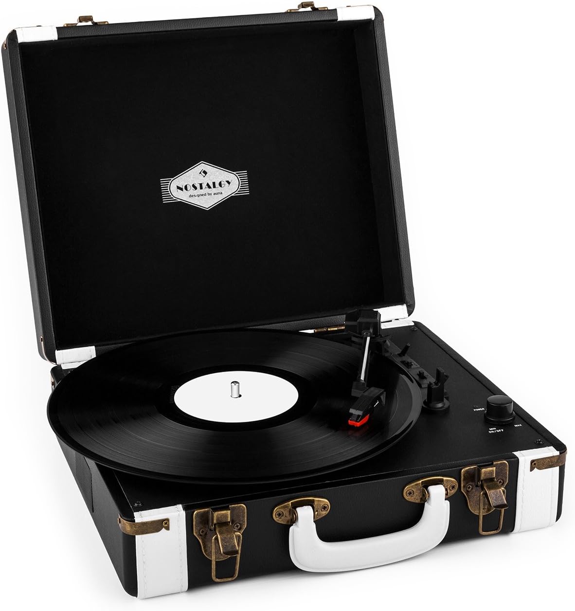 AUNA Jerry Lee, Record Player, Portable Suitcase