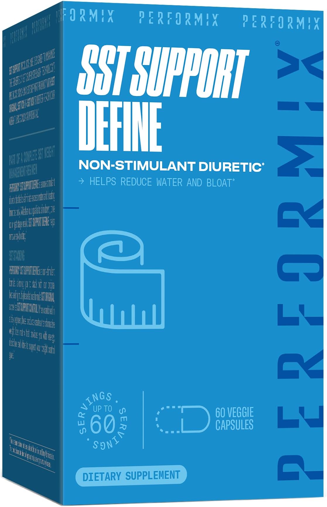 SST Support Define Non-Simulant Diuretic - 60 Veggie Capsules - Reduce Water and Bloating - Support Urinary Tract Health & Full Body Cleanse with Dandelion Extract & Apple Cider Vinegar