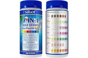 Pool Test Strips 7-in-1 For Easy Spa and Pool Water Testing