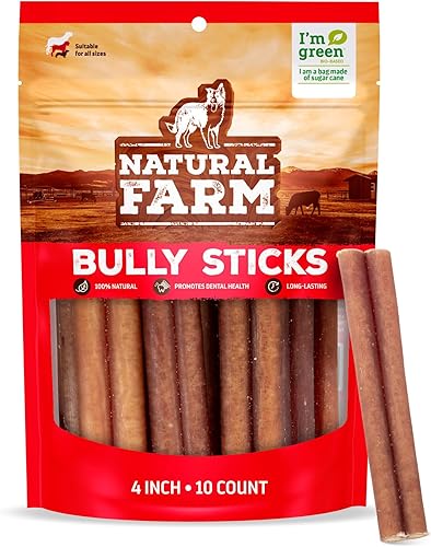 Miniatura 19 de Natural Farm - Palitos masticables y sin olor 100% de carne de res en conserva para cachorros o perros pequeños y medianos, completamente digeribles