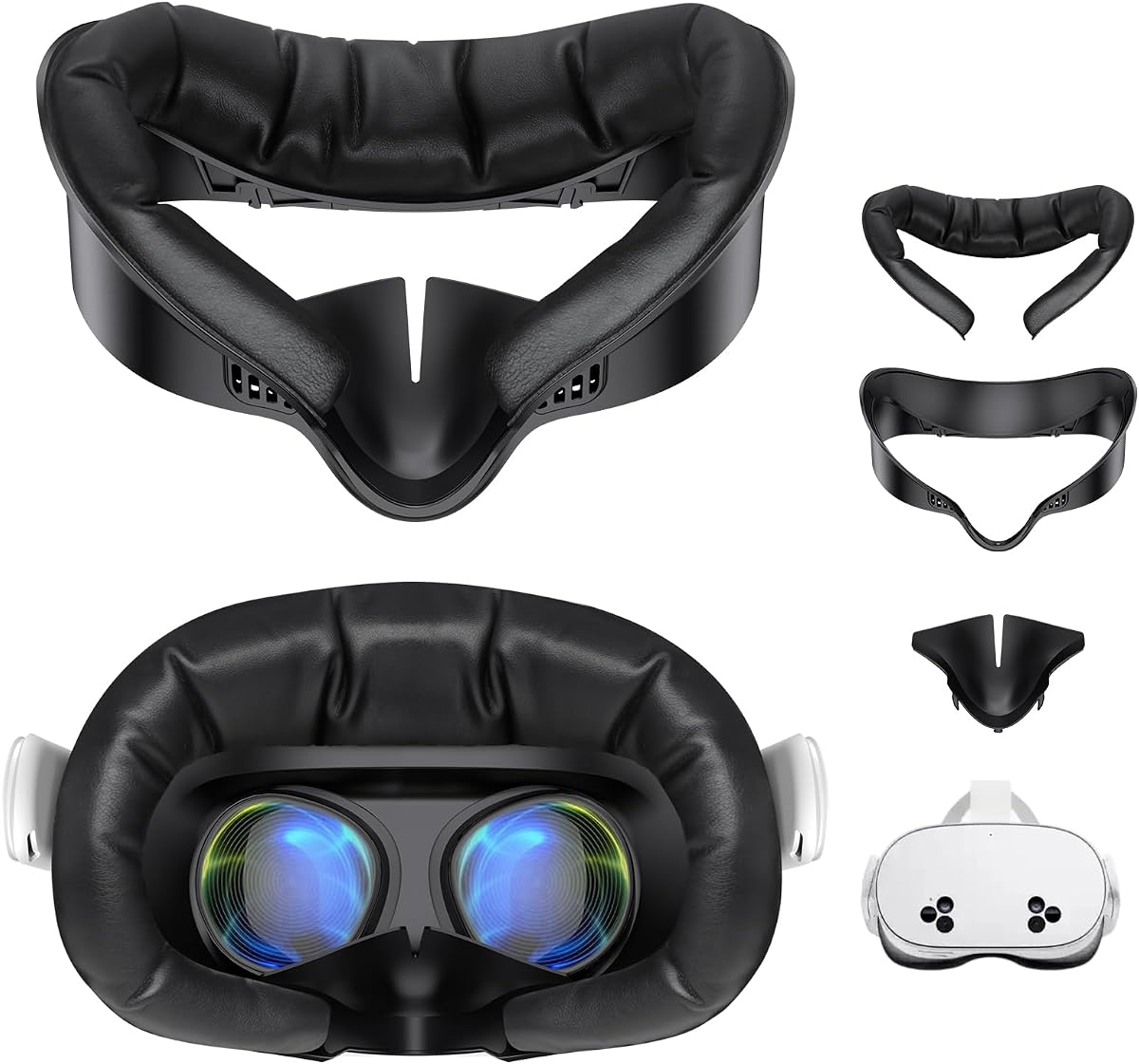 for Meta/Oculus Quest 3S Face Pad Cover with Nose Pad