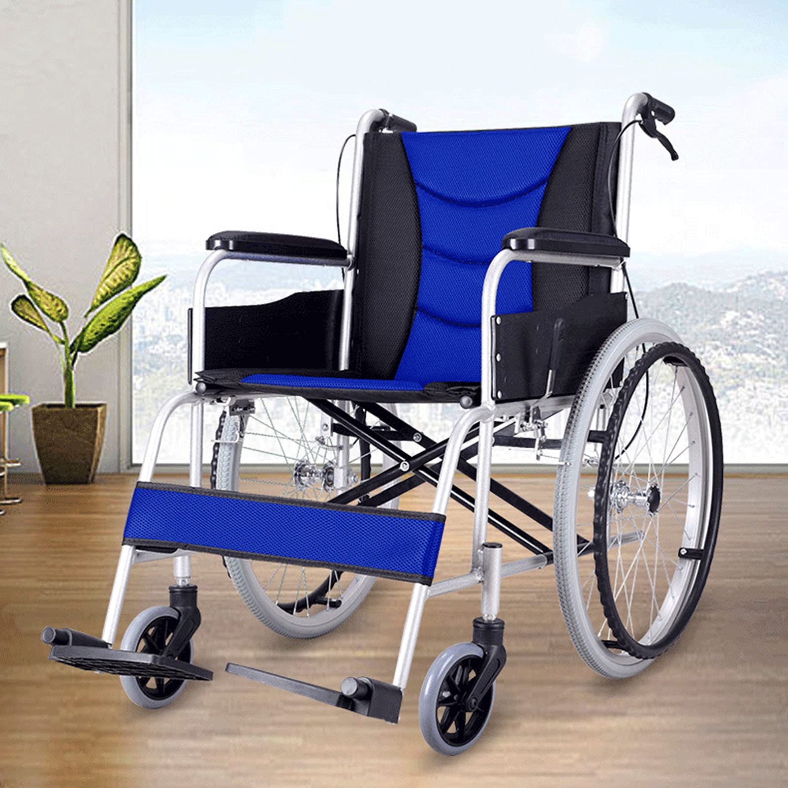 Lekkie wózki inwalidzkie, samobieżne lekkie aluminium ze składaną ramą, ergonomiczny, ultralekki wózek inwalidzki, dla osób upośledzonych fizycznie, niepełnos(