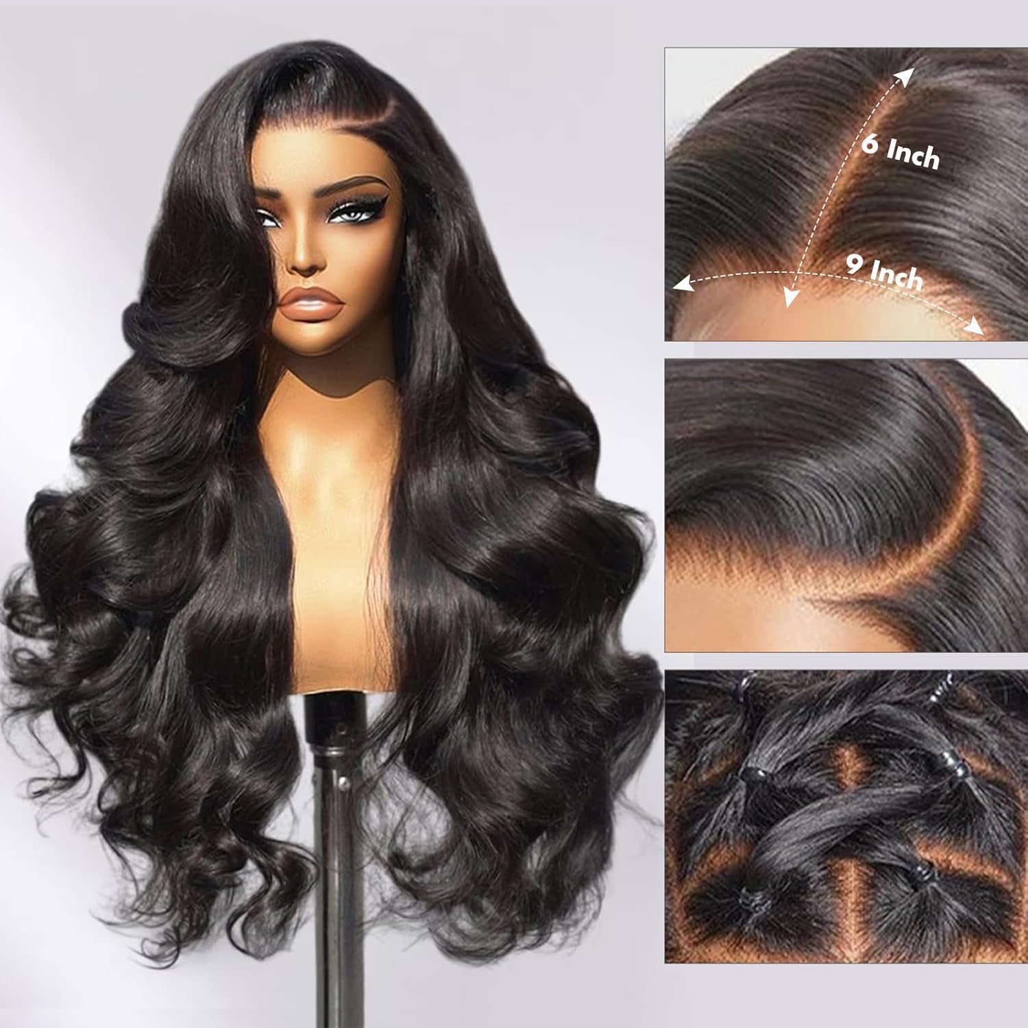 Body Wave Wigs Human Hair 200% Density - Image 2