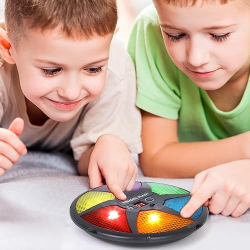 Miniatura 5 de Point Games Juego de memoria de mano juegos electrónicos para niños diversión de secuencia para niños con luces y sonidos desafío cerebral para