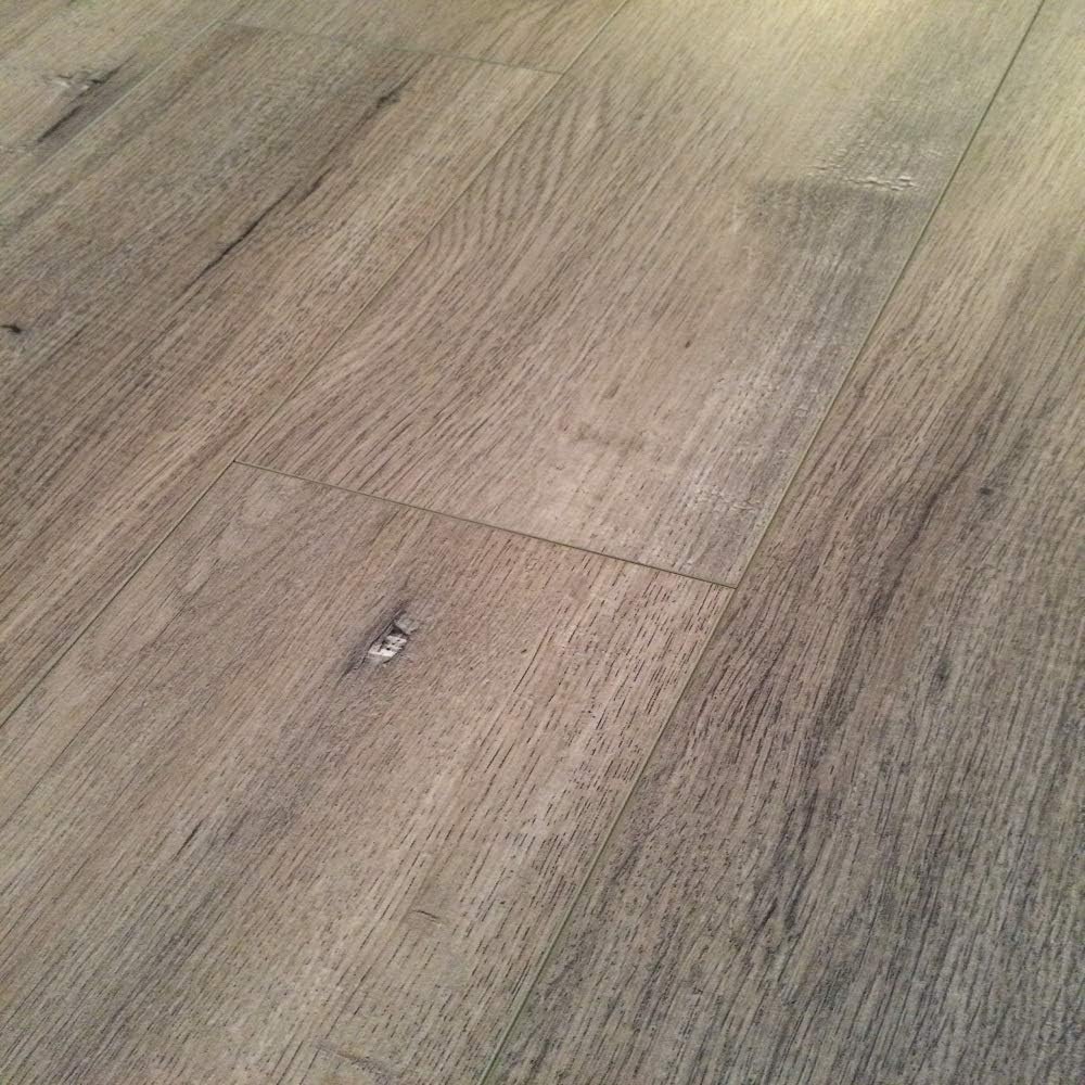 9405A 12mm AC4 CARB2 Click Locking Premium Collection Laminate Flooring-Brown Ash Oak, Beige