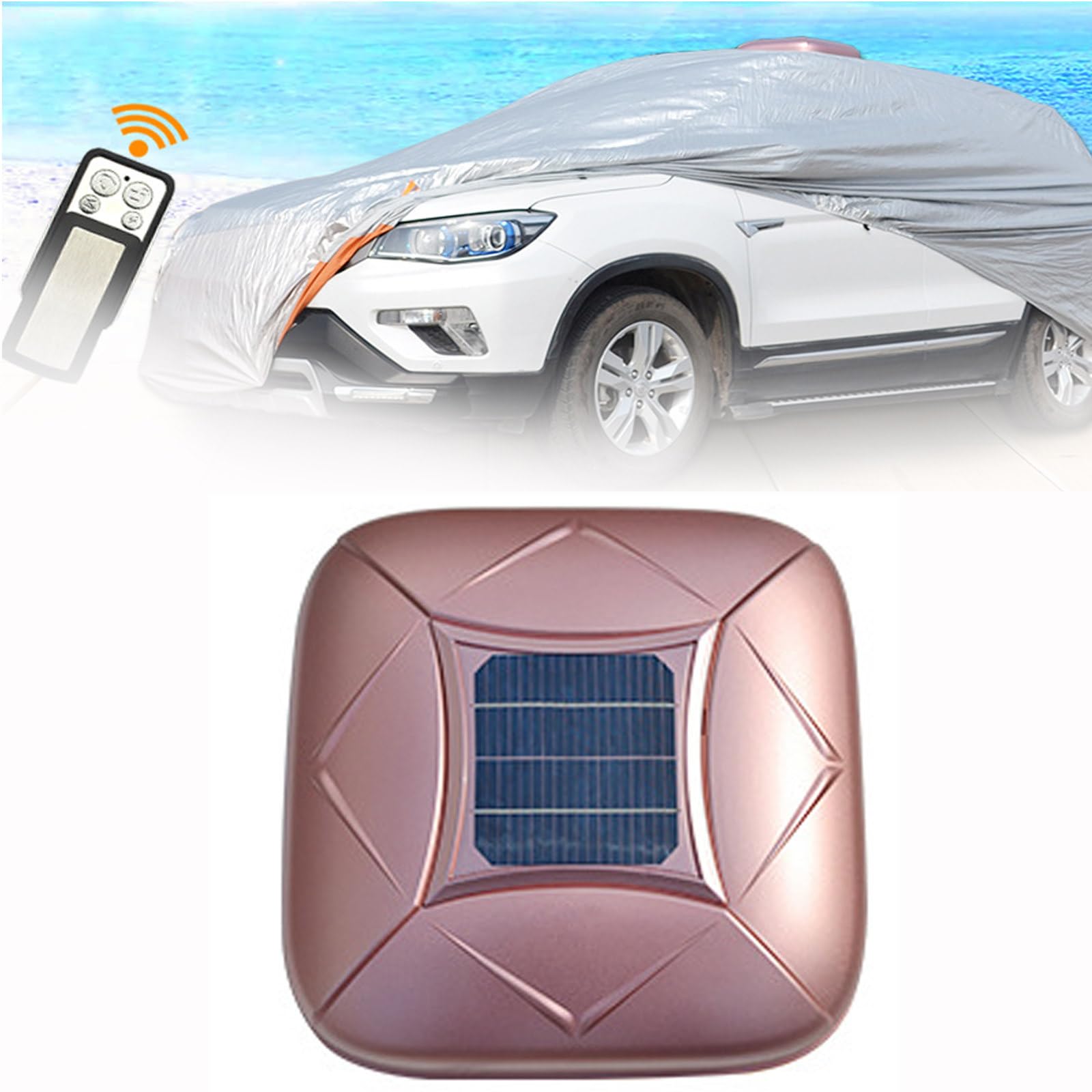 Telo Copriauto Solare Con Telecomando – Retrattile Automatico, Impermeabile E Antigrandine, Con Batteria 4400mAh E Allarme Antifurto