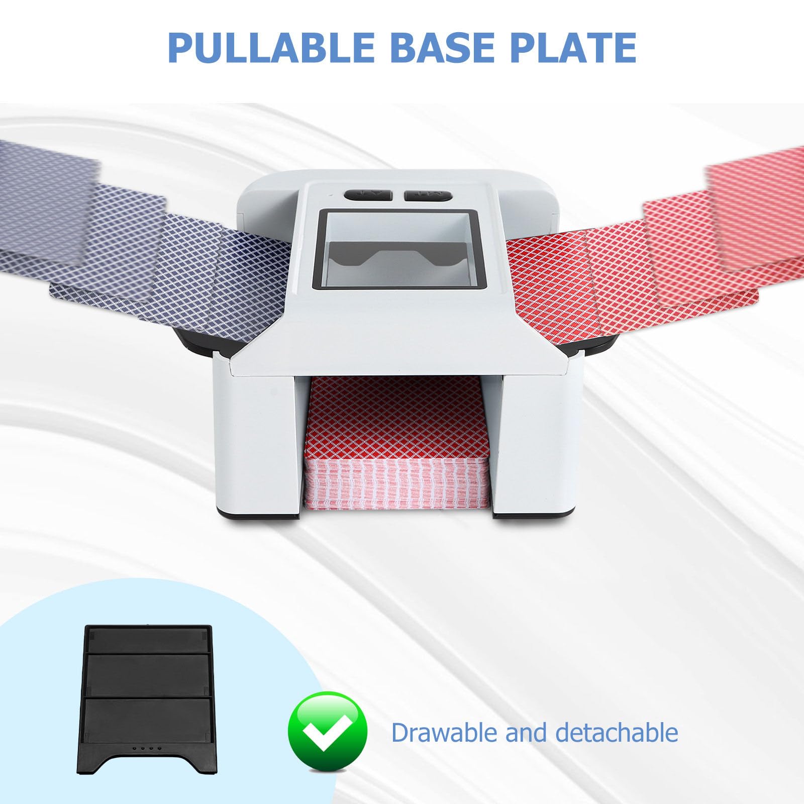 Barajador automático de tarjetas recargable de 2000 MHA, para mejorar el juego de juegos