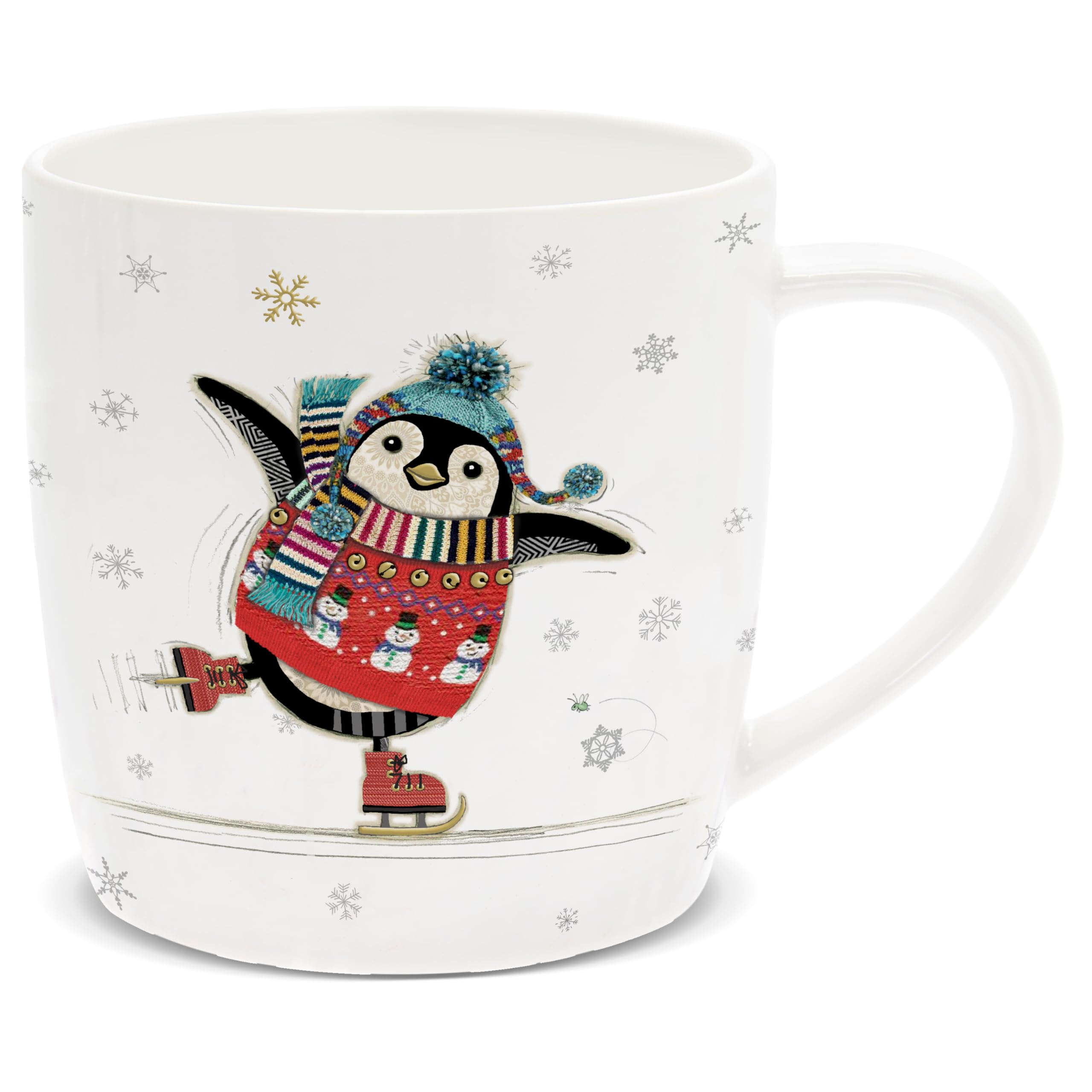 The Leonardo Collection Multicoloured Lesser & Pavey Gift Coffee Mugs| Ceramic Coffee Mugs For Home Or Work | Large Mugs For Hot Drinks | Penguin Tea And Coffee Cups - Bug Art