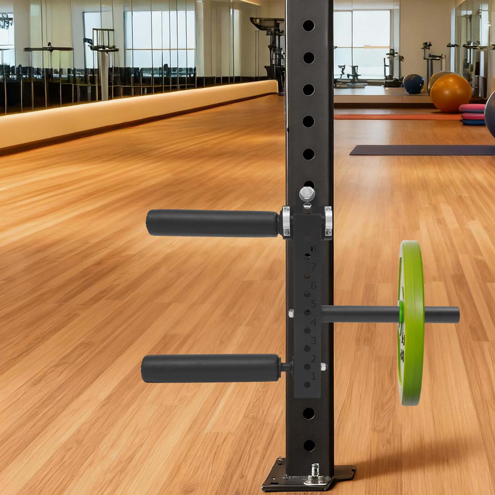 Giętarka do nóg i nóg 120 kg, 8-stopniowa regulacja, trenażer nóg do stacji kulturystycznej, kompatybilny z stojakami 50 x 50 mm i 75 x 75 mm, przyrząd do treningu nóg do domowej siłowni i studia