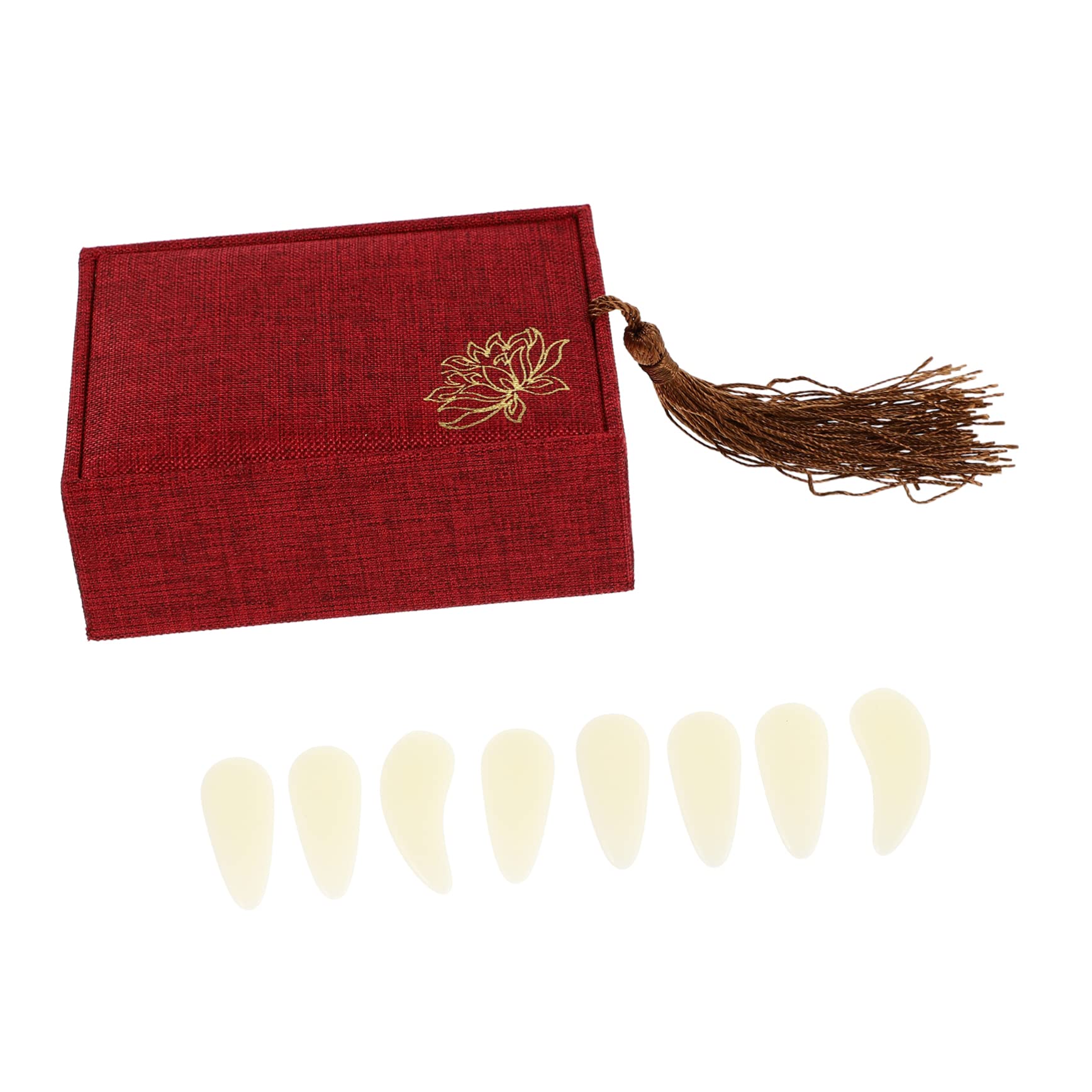 FAVOMOTO Guzheng Protective Nails Soft Hard Moderate Guzheng Accessories Ergonomic Shape Delicate Pattern