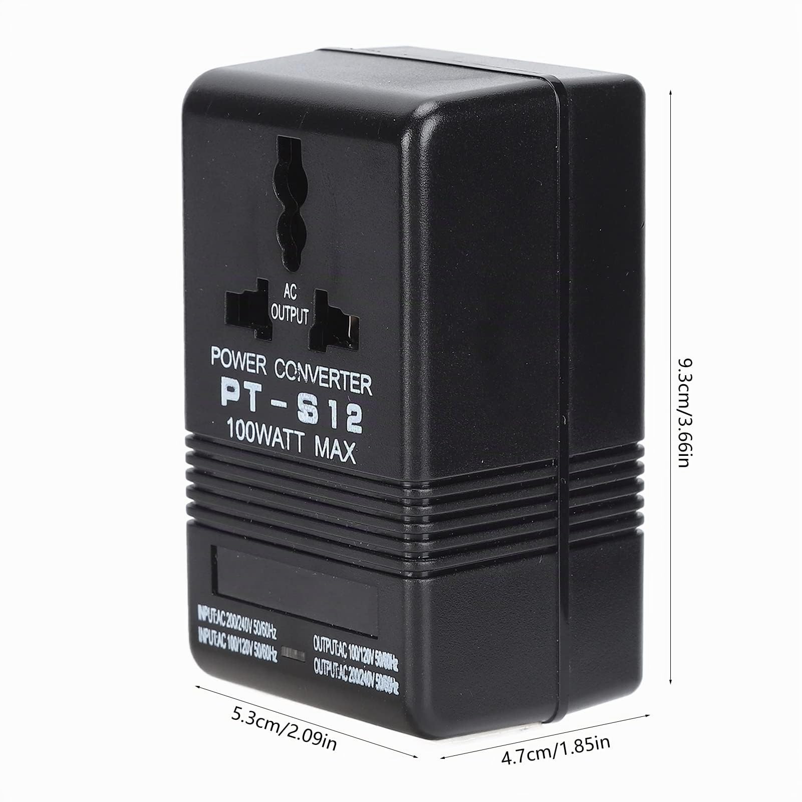 PT-S12 Convertitore di Tensione Alimentazione CA 100v-120v a 220v-240v Trasformatori di Alimentazione Trasformatore Adattatore di Alimentazione 50/60Hz