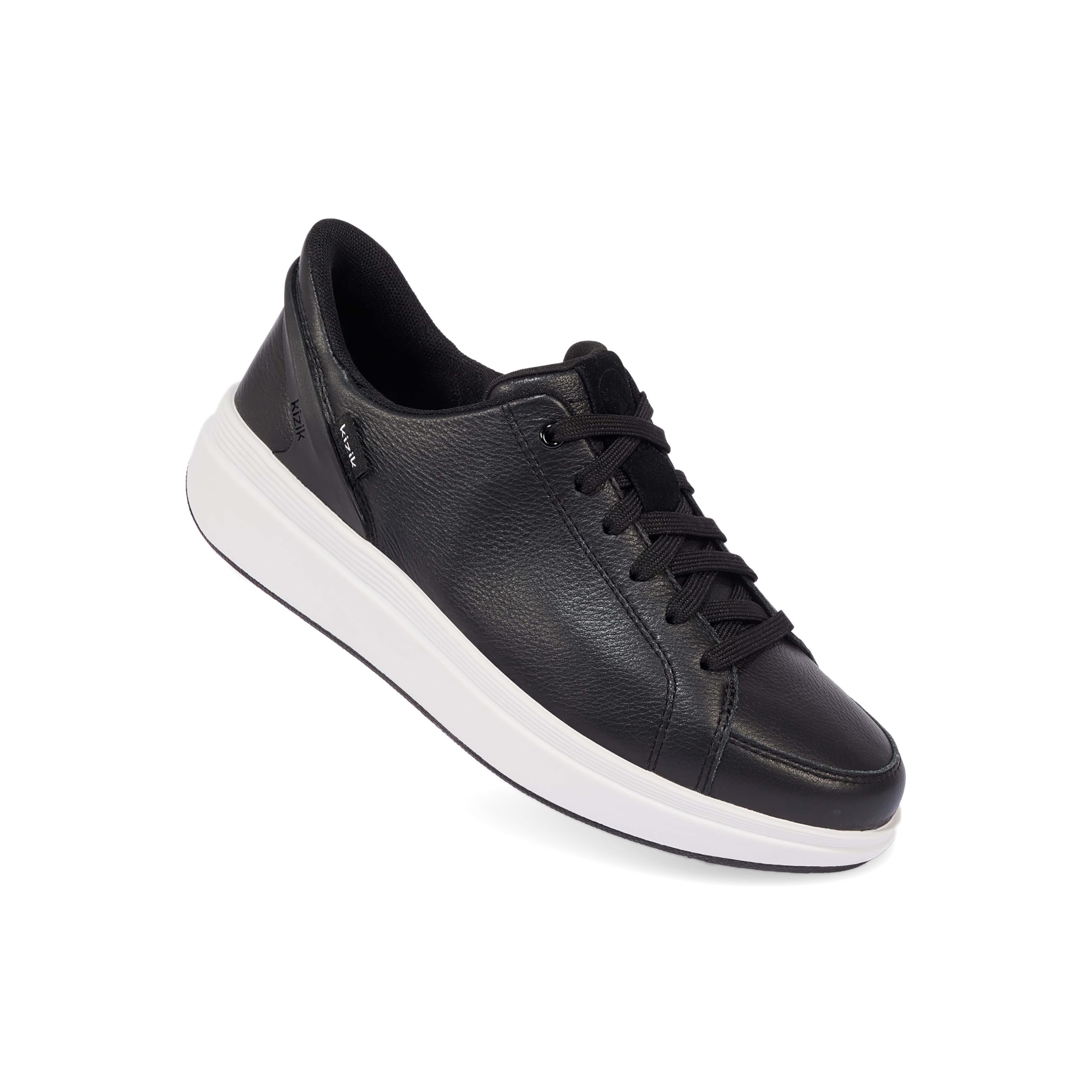 Kizik Womens Shoes: Sydney - Comfortable, Breathable, Casual Slip On Sneakers, Full Grain Tumbled Leather, Hands Free Convenience in a Timeless Style