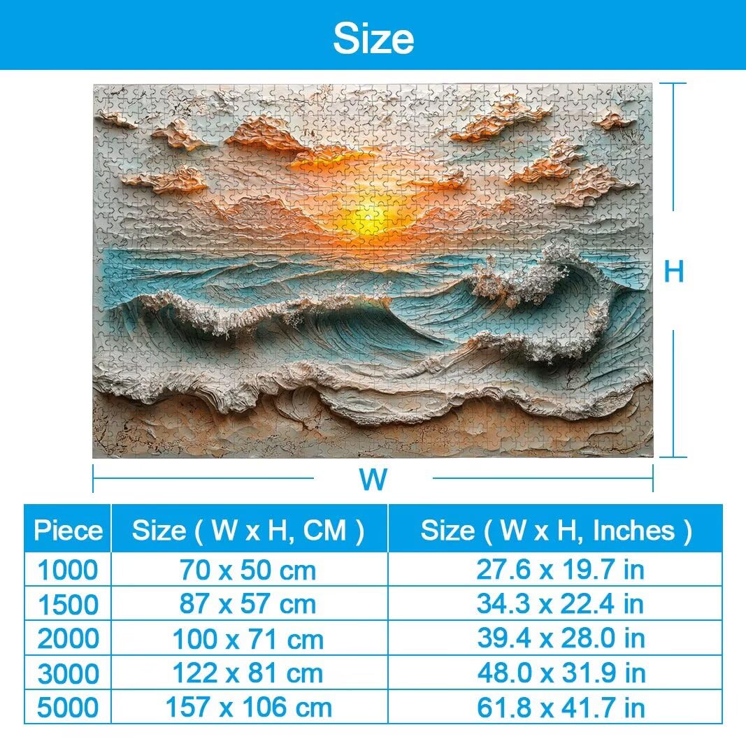 Puzzle Spiaggia, Puzzle 1000 Pezzi per Adulti, Regalo Donna/Uomo -2375