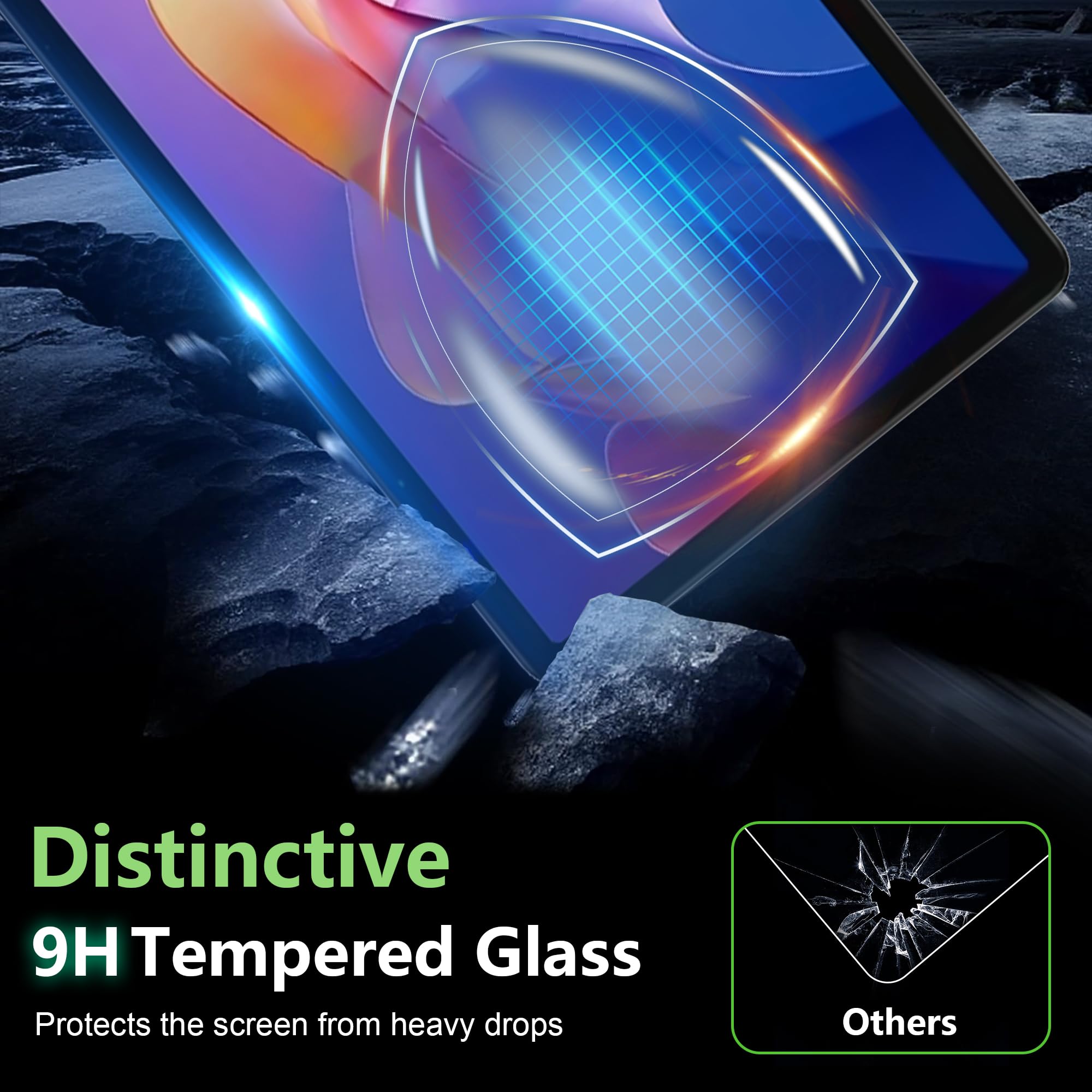 Fitudoos Vetro temperato Pellicola Protettiva per Xiaomi Redmi Pad 2/Pad 2 Play 11 Pollici 2025, 2 pezzi