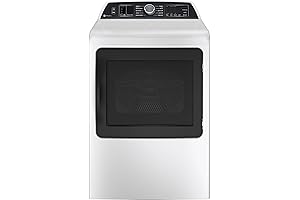 Profile 7.4 Cu. Ft. White Smart Front Load Electric Dryer (PTD70EBSTWS)