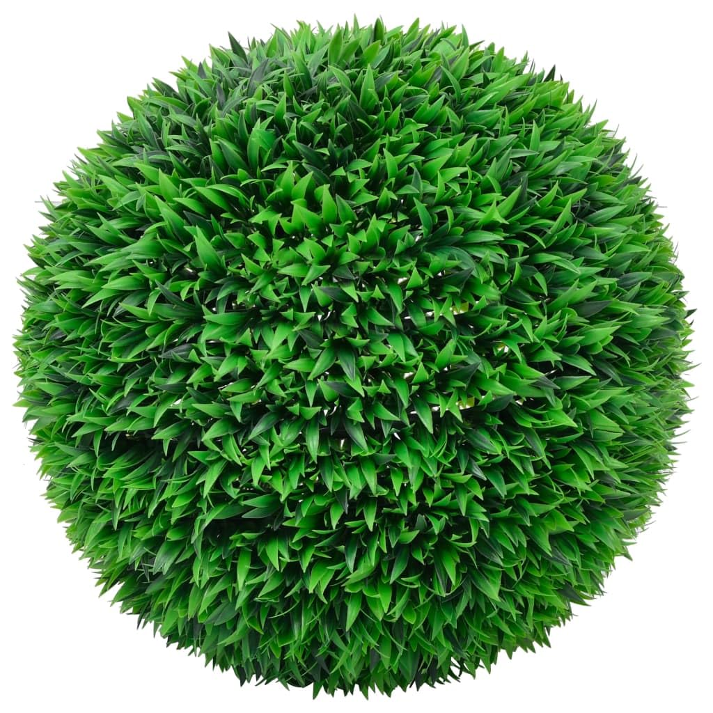 Boule de buis artificielle haut de gamme 55 cm résistante intempéries lot de 2