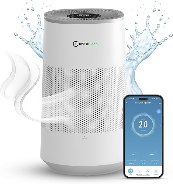Air Purifier and Humidifier Combo All in One for Bedroom