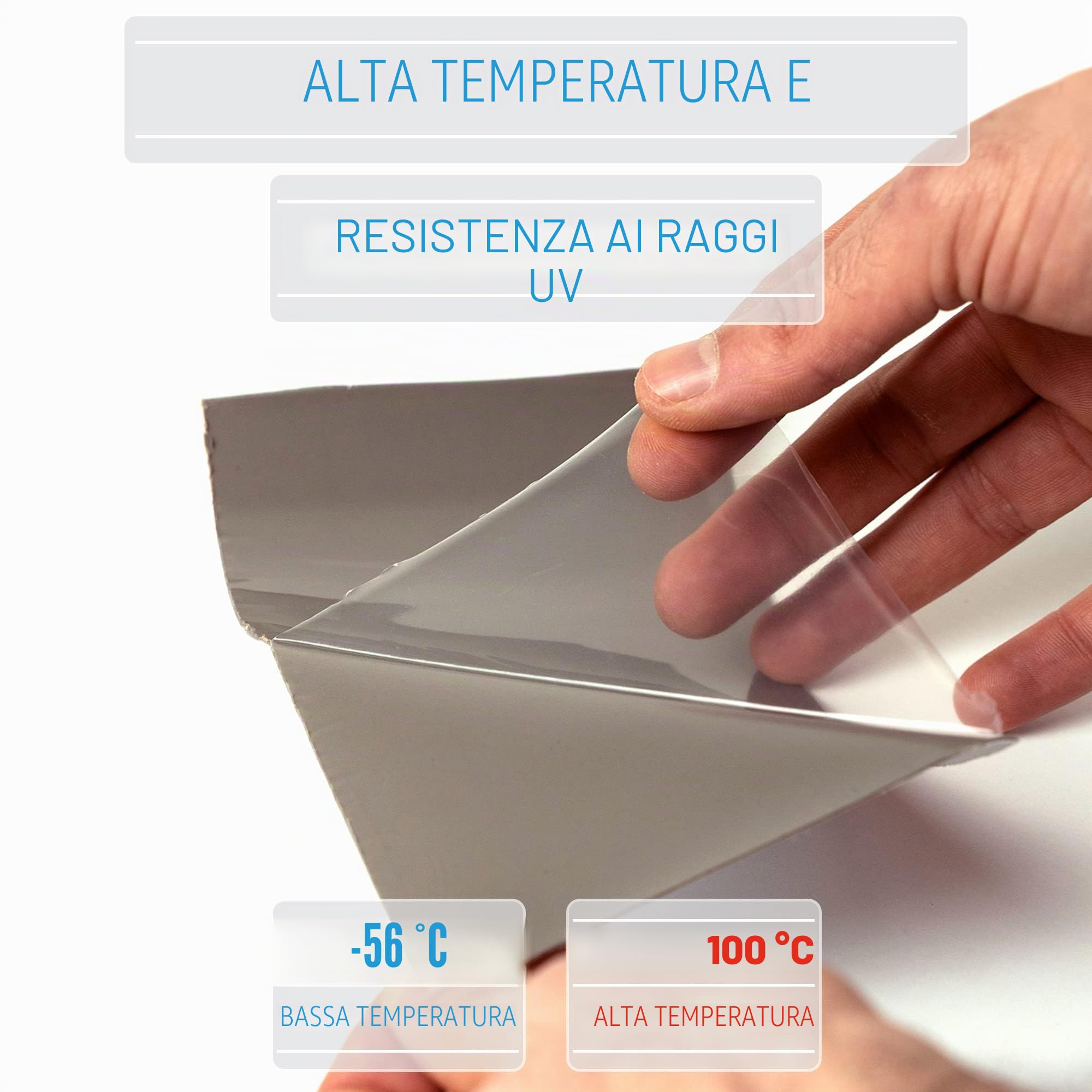 CANOPUS Nastro butilico, 5 cm x 15 m, bianco, per camper, caravan, campeggio, auto