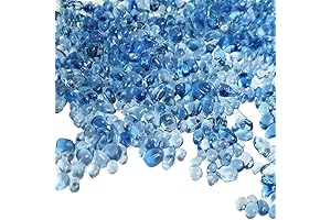 Clear Aquarium Glass Stone Bulk 1 LB for Fish Tank Decorations